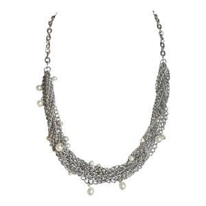 Simply Vera New with tags Twisted Chains Faux Pearls Accents Necklace